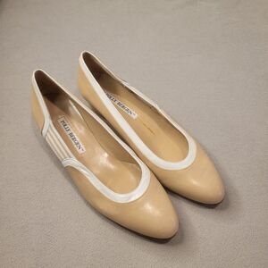 Polly Bergen Minimalist Patent Leather Loafers Size 8B